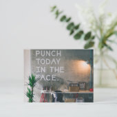 今日の顔（ネオン）ポストカードでパンチ ポストカード (スタンド正面)