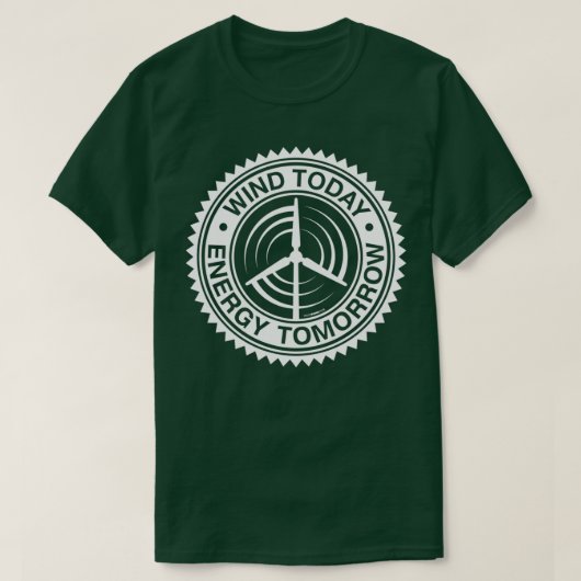 今日の風エネルギー明日アート3 Tシャツ (デザイン正面)