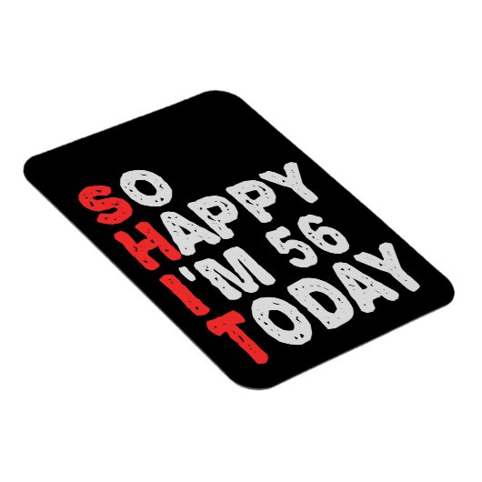 今日の56th誕生日ギフトのアイディアで幸せおもしろい マグネット (右側)