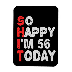 今日の56th誕生日ギフトのアイディアで幸せおもしろい マグネット