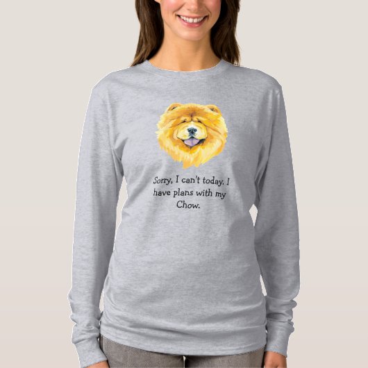 今日のTシャツはチョーと一緒に予定がある Tシャツ (正面)