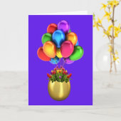 今日はあなたとあなたの家族のことを考えています カード (黄色い花)