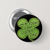 今日はあなたの幸運な日です 缶バッジ (正面&裏面)