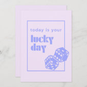 今日はあなたの幸運な日、幸運な女の子 シーズンカード (正面/裏面)