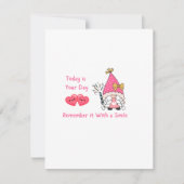 今日はあなたの日で格言とハート シーズンカード (正面)