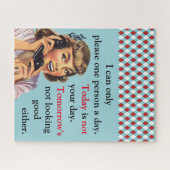 今日はあなたの日のヴィンテージおもしろい電話ではない ジグソーパズル (横)