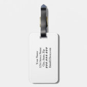 今日はあなたの日のヴィンテージおもしろい電話ではない ラゲッジタグ (裏面縦)