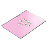 今日はあなたの日の文字 ノートブック (左側)