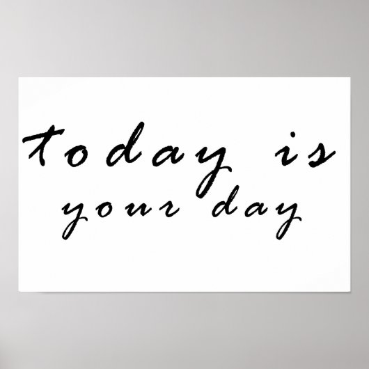 今日はあなたの日 ポスター (正面)