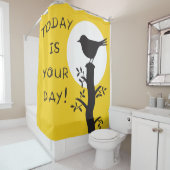 今日はあなたの日 – 手感動的引き引用文 シャワーカーテン (インサイチュ)