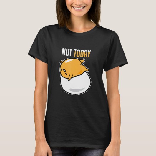今日はあなたは私を食べられない朝食の卵 Tシャツ (正面)