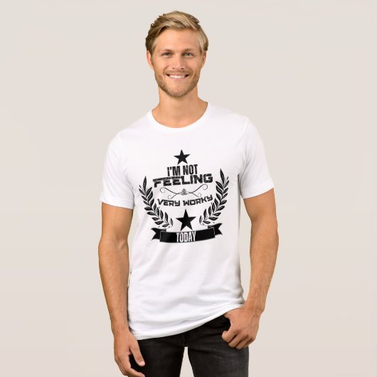 今日はあまり仕事が無い トライブレンドTシャツ (正面全面)