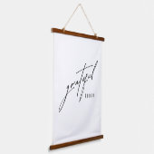 今日はありがたい。ウッドウォールタペストリー 吊り下げ型タペストリー (傾斜あり)