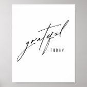 今日はありがたい。ポスターとプリント ポスター (正面)