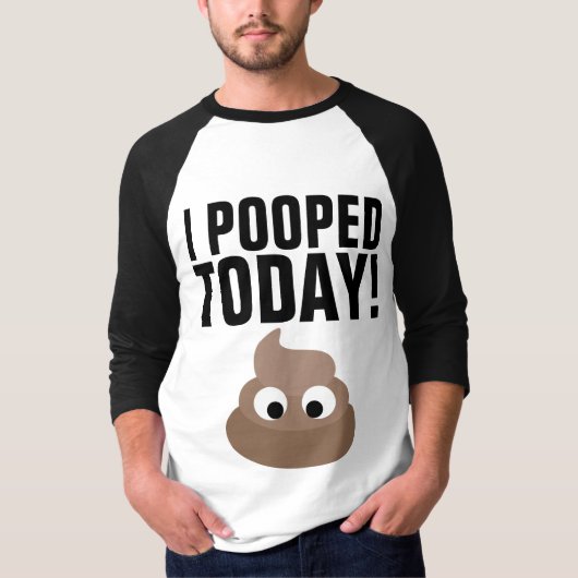 今日はうんこしたよ！おもしろTシャツ Tシャツ (正面)