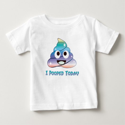 今日はうんちが出た ベビーTシャツ (正面)