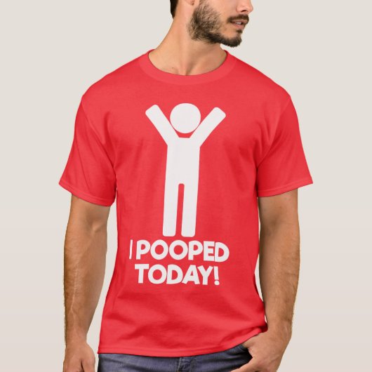 今日はうんちが出ました Tシャツ (正面)