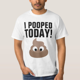 今日はうんちが出ました！Tシャツ  おもしろい Tシャツ