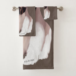 今日はおもしろいにしよう、セント・ベルナルド・パピースタイル バスタオルセット