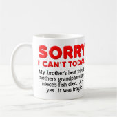 今日はおもしろマグカップ コーヒーマグカップ (左)