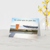 今日はお礼申し上げます カード (黄色い花)