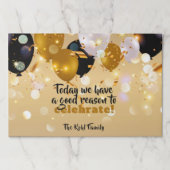 今日はお祝いする理由がある プレイマット ペーパーパッド (正面)