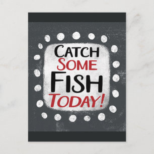 今日はがきにいくつ魚を捕まえる ポストカード