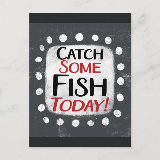 今日はがきにいくつ魚を捕まえる ポストカード (正面)
