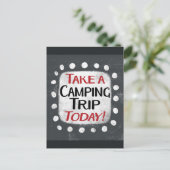 今日はがきキャンプ旅行に行く ポストカード (スタンド正面)