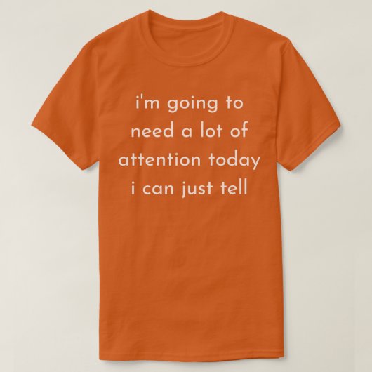 今日はすごく注目が必要なんだジュウ Tシャツ (デザイン正面)