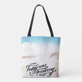 今日はすばらしかったです トートバッグ (裏面)