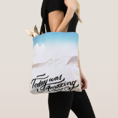 今日はすばらしかったです トートバッグ (クローズアップ)