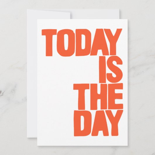 今日はその日 招待状 (正面)