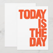 今日はその日 招待状 (正面/裏面)