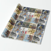 今日はどっちの中世の猫だ？ – 陽気なオーウ ラッピングペーパー (アンロールド)