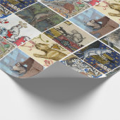 今日はどっちの中世の猫だ？ – 陽気なオーウ ラッピングペーパー (角)