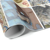 今日はどっちの中世の猫だ？ – 陽気なオーウ ラッピングペーパー (ロールコーナー)