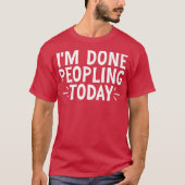 今日はもう人と関わりたくない 12 Tシャツ (正面)