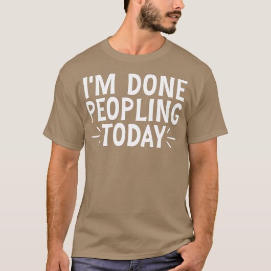 今日はもう人と関わりたくない 20 Tシャツ (正面)