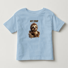 今日はやめよう ナマケモノ トドラーTシャツ