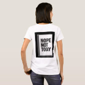 今日はやめよう Tシャツ (裏面フル)