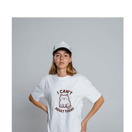今日はやる気なし ネコ トライブレンドTシャツ