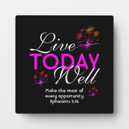 今日はやる気を起こさせるよくクリスチャンとして生きる フォトプラーク