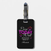 今日はやる気を起こさせるよくクリスチャンとして生きる ラゲッジタグ (裏面縦)