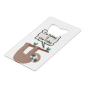 今日はゆっくり過ごしていおもしろいる クレジットカード栓抜き (裏面アングル)