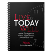 今日はよく生きる |エペソ5:16聖書の聖句 ノートブック (正面)