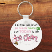 今日はアイスクリーム引用文 キーホルダー (正面)