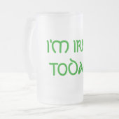 今日はアイルランド人だ! フロストグラスビールジョッキ (正面左)