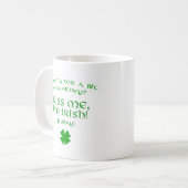 今日はアイルランド人だ Kiss Me コーヒーマグカップ (正面左)