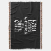 今日はアフリカ産のオウムと話しているだけだ スローブランケット (正面縦)